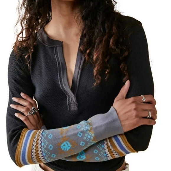 Free People Mikah Layering Cuff in Black Combo•S - Picture 2 of 13